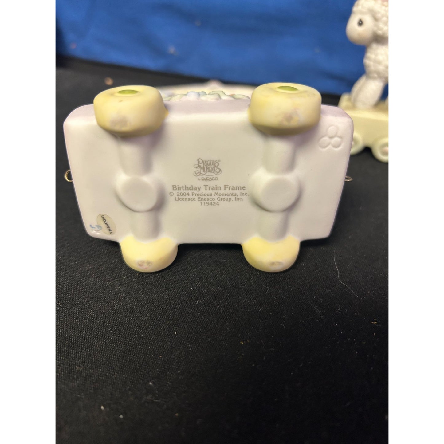 Precious Moments Birthday Train Frame Figurines Set Of 8 Ceramic Animals