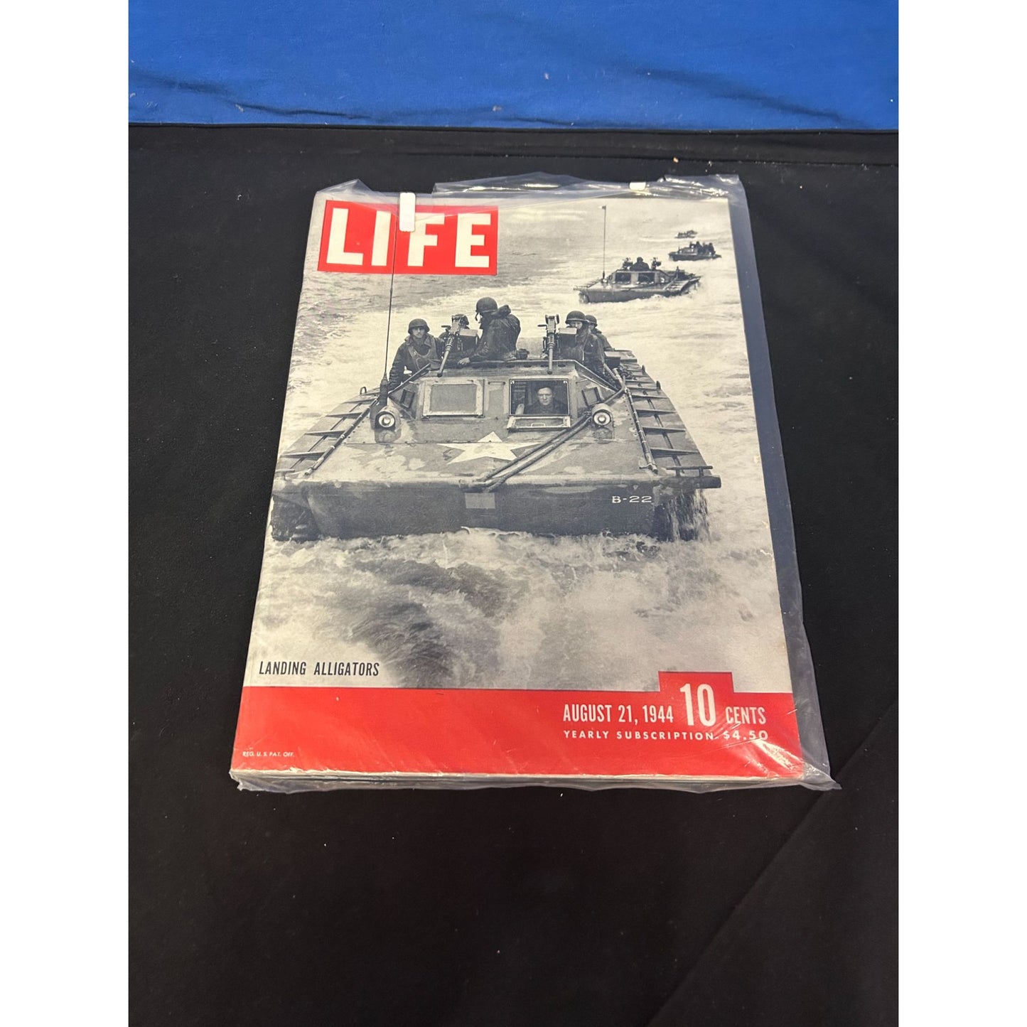Life Magazine August 21 1944 Landing Alligators WWII Cover Vintage Collectible