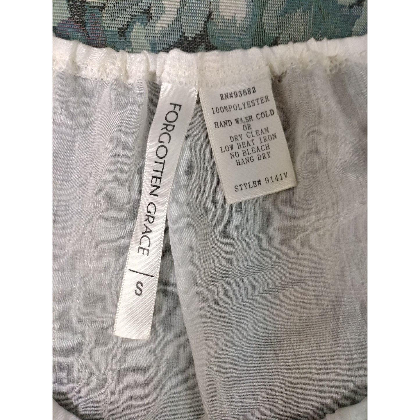 Forgotten Grace White Lace Crochet Tunic Top Small Bell Sleeves Boho Style