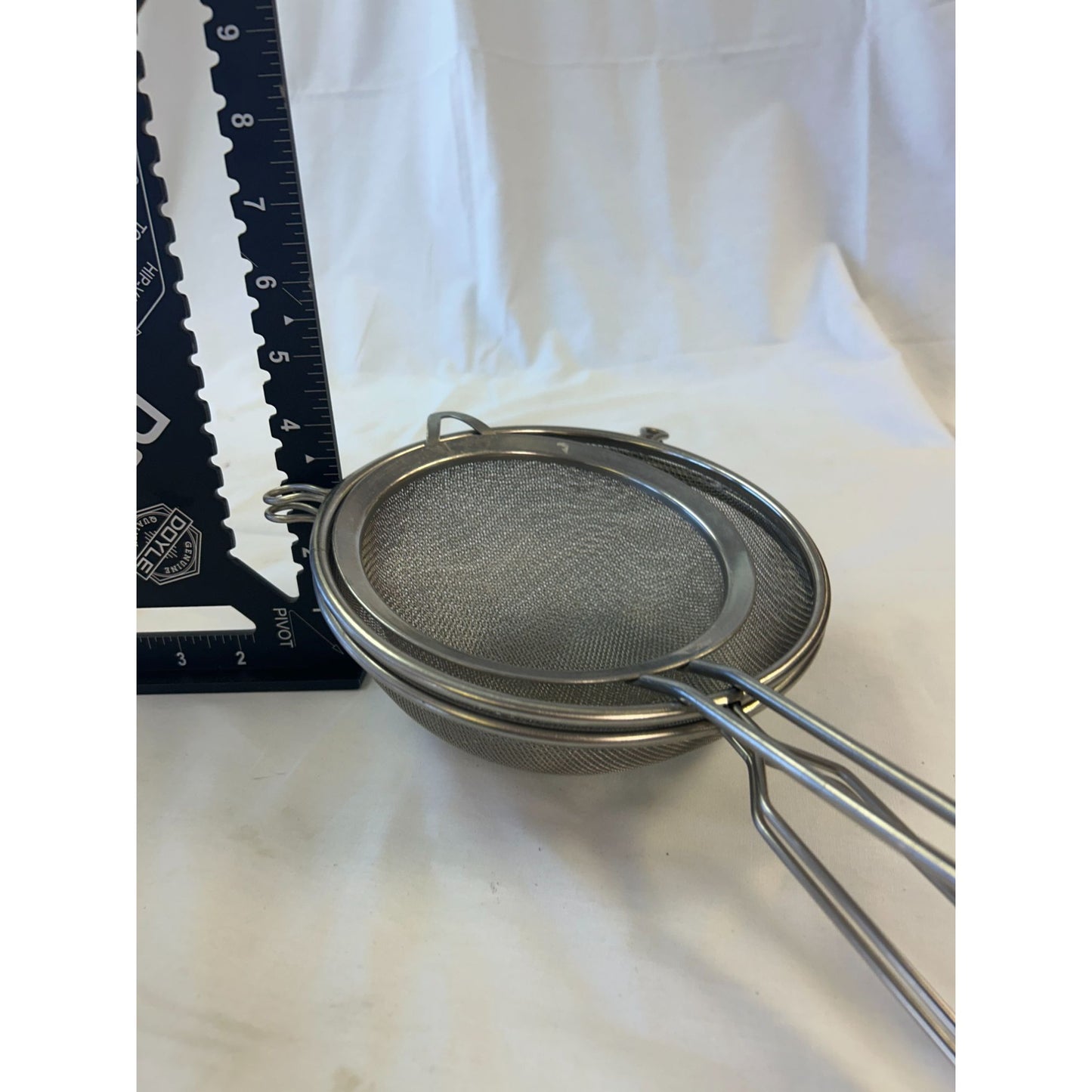 Set Of 3 Stainless Steel Wire Mesh Strainers With Handles