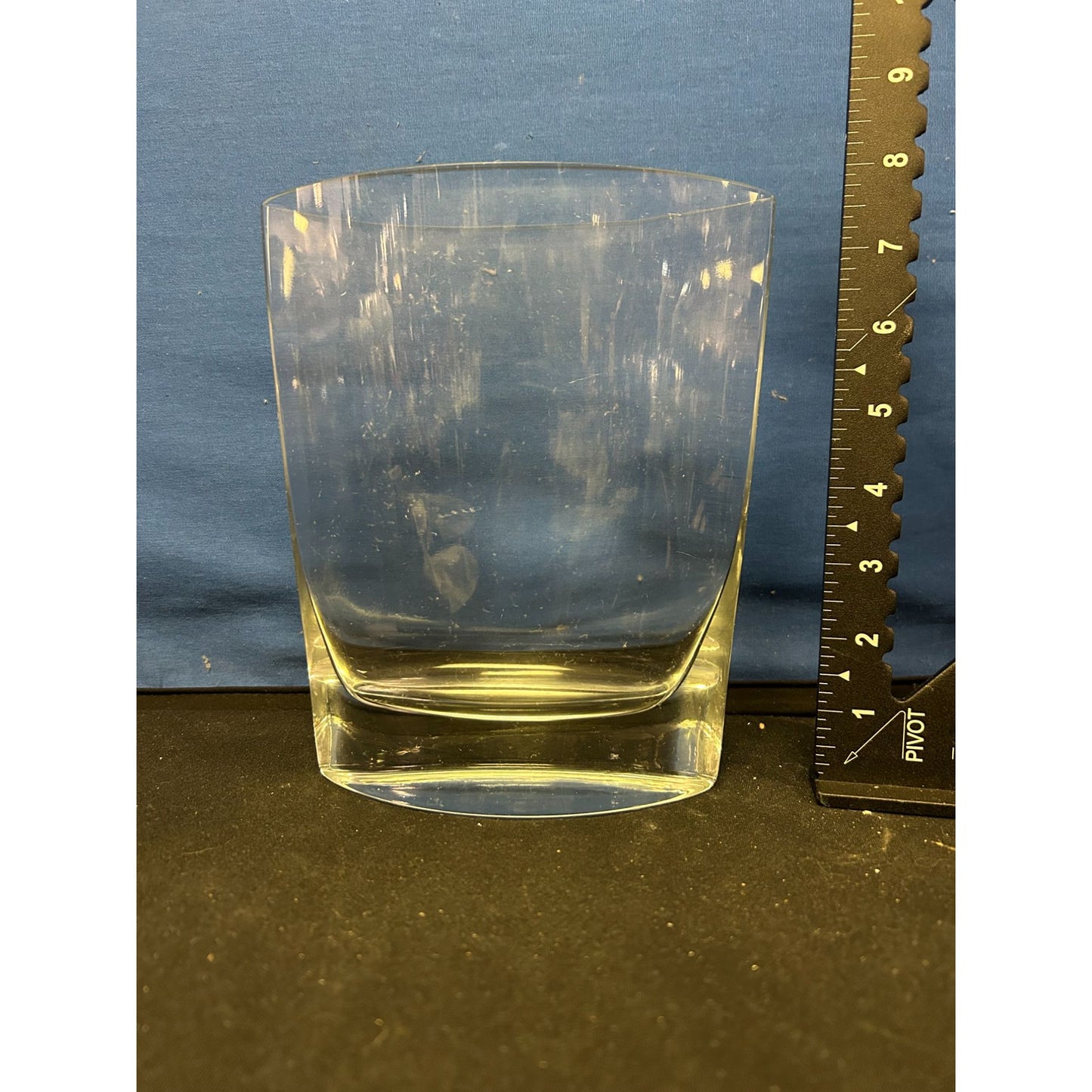 Clear Glass Vase With Heavy Base