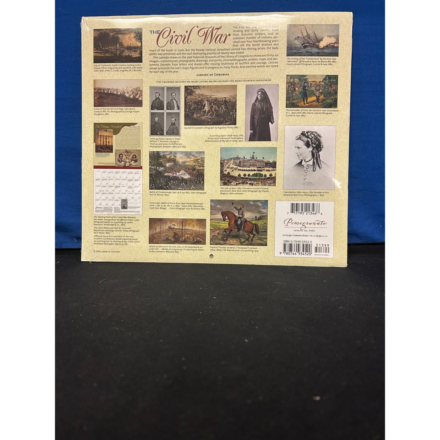 The Civil War 2007 Wall Calendar By Pomegranate