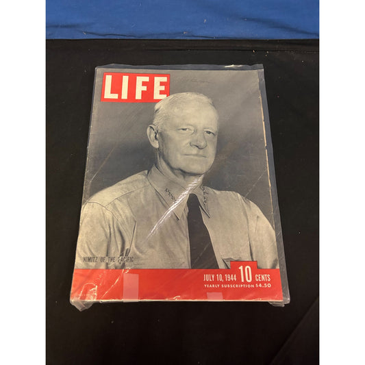 Life Magazine July 10 1944 "Nimitz Of The Pacific" Vintage Issue
