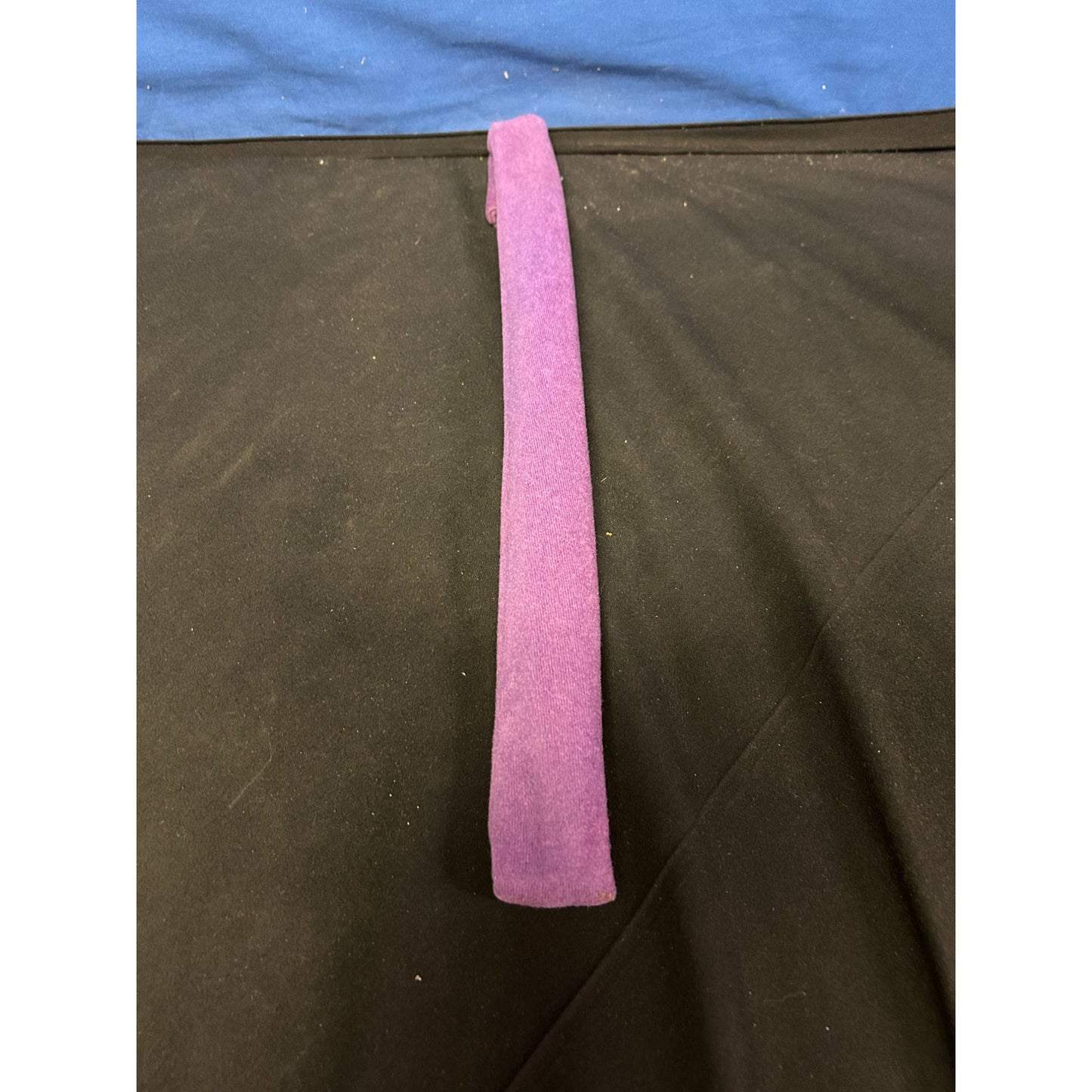 Clear Plastic Flute Recorder With Purple Velvet Storage Sleeve 20" Long