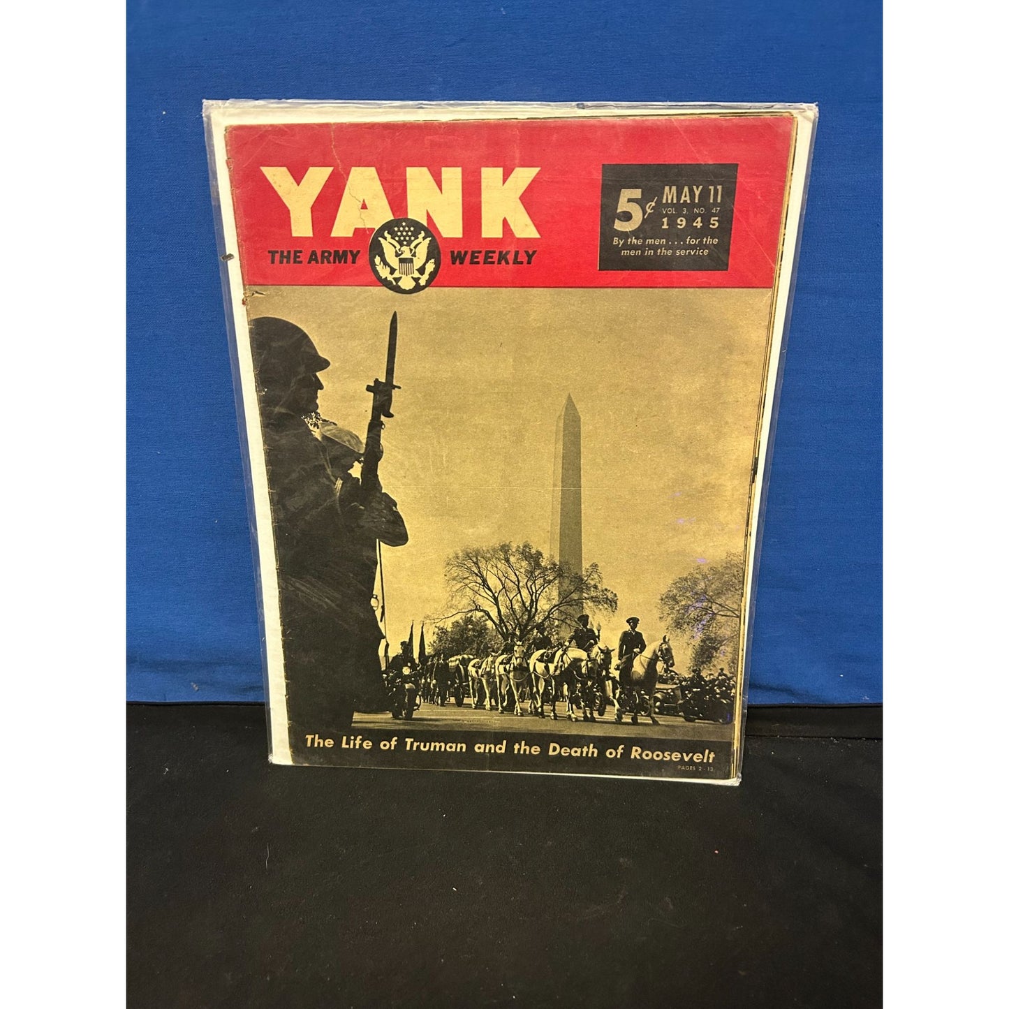 Yank The Army Weekly Magazine May 11 1945 "The Life Of Truman & The Death Of Roosevelt"