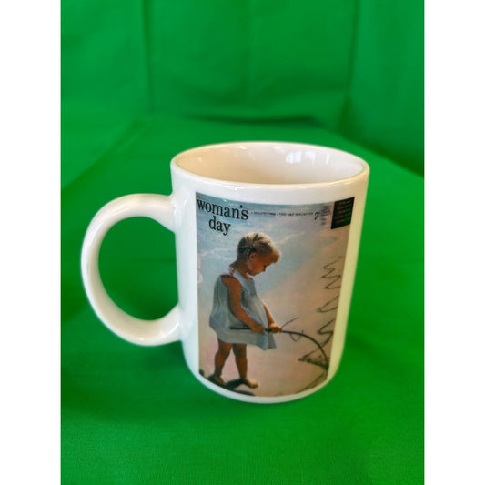 Womans Day Ceramic Coffee Mug With Vintage Artwork Design