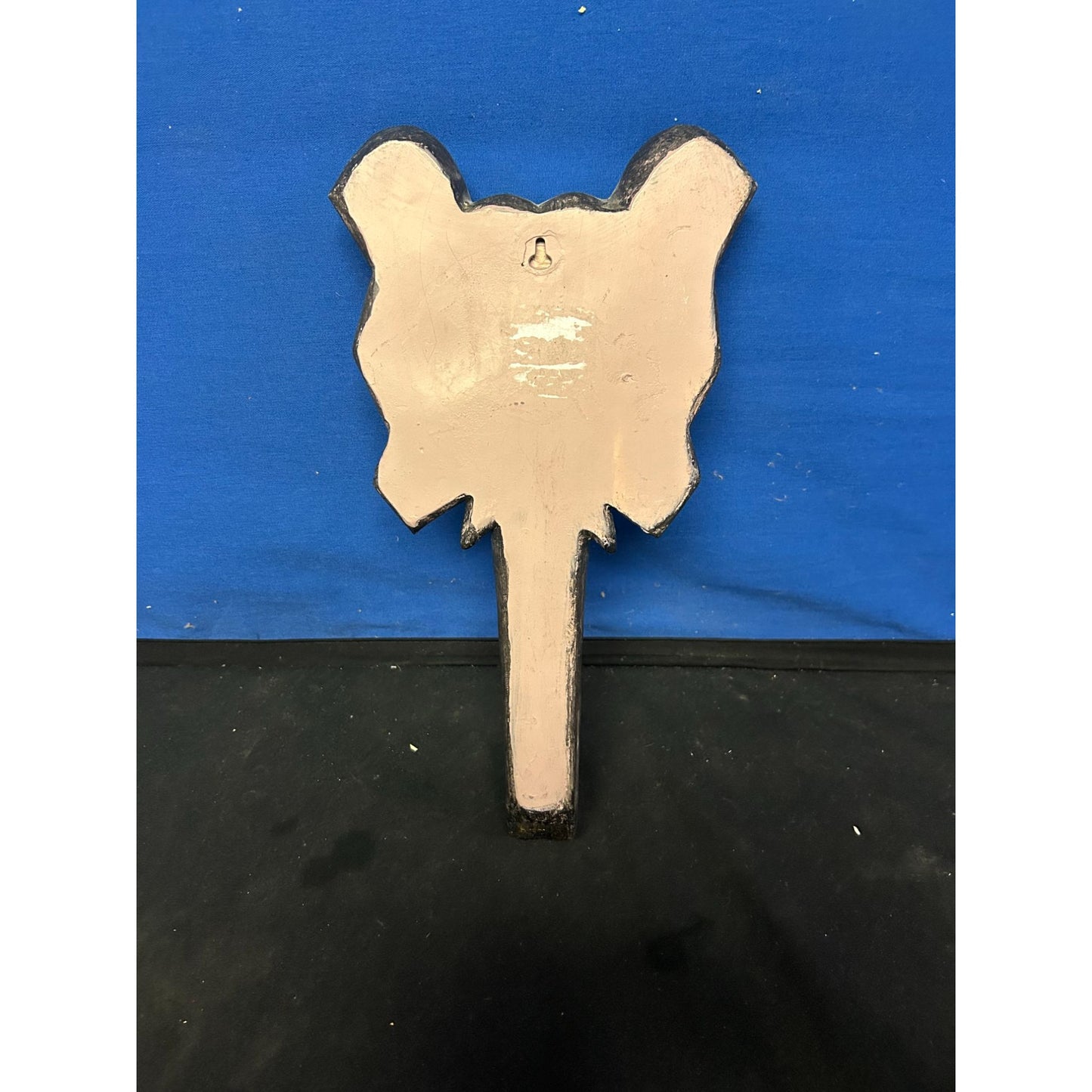 Handcrafted Resin Elephant Figurine With Red Gem Eyes