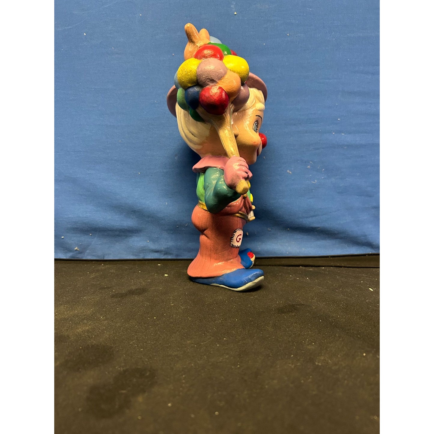 Vintage Ceramic Figurine Of Child Holding Balloons