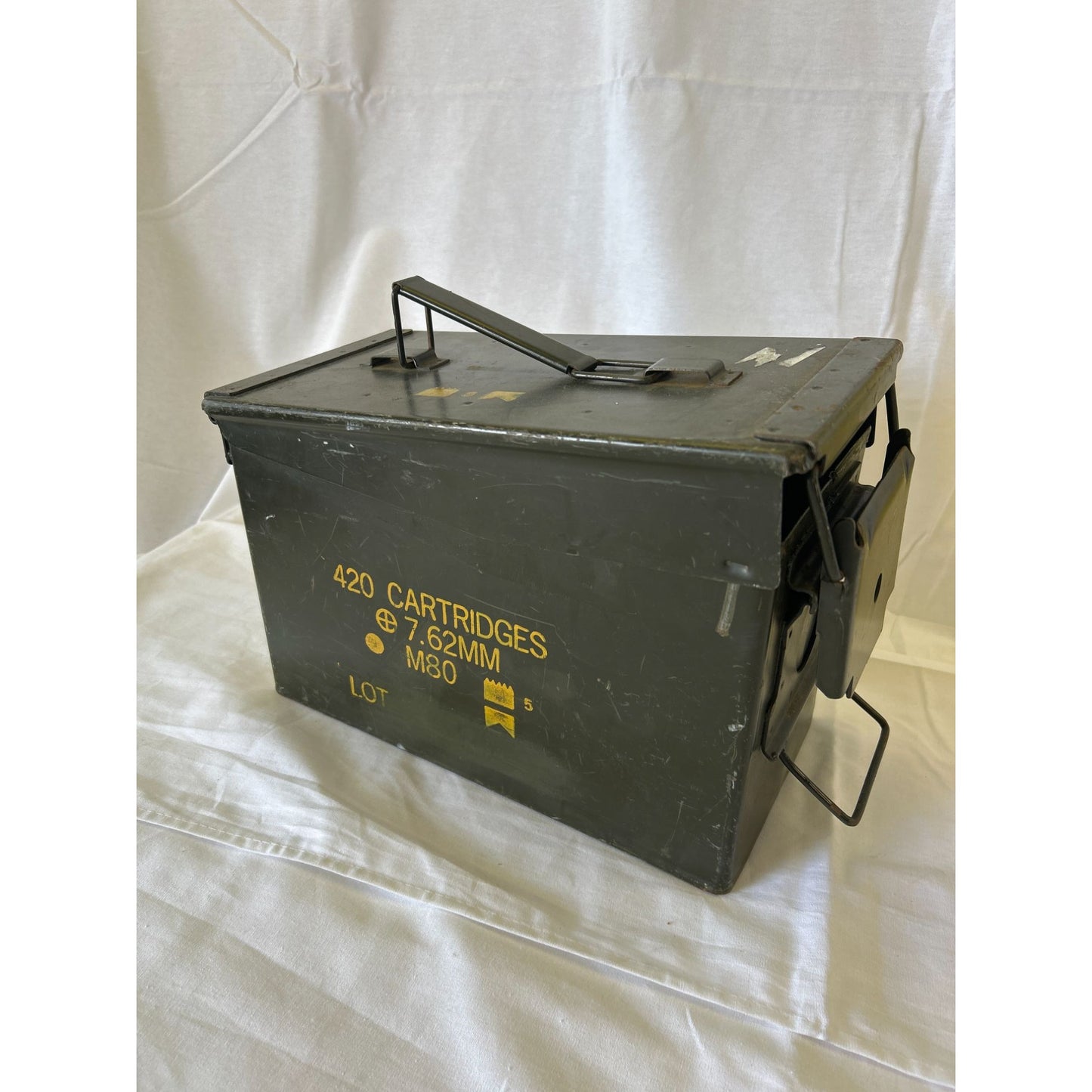 Metal Ammo Can 420 Cartridges 7.62MM M80 Military Storage Box Durable Black