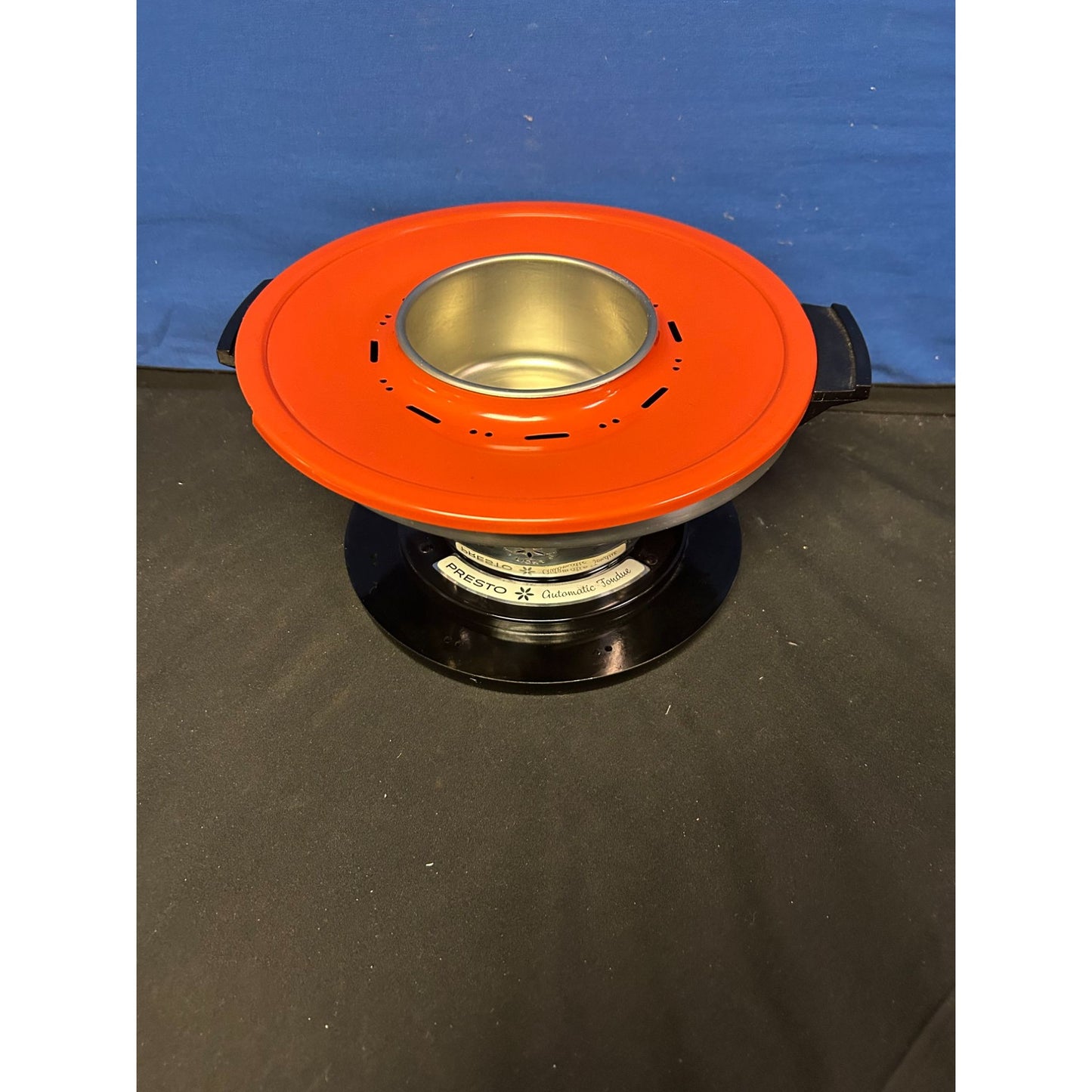 Vintage Presto Automatic Electric Fondue Maker Retro Red PEO5A - WORKS - No Forks