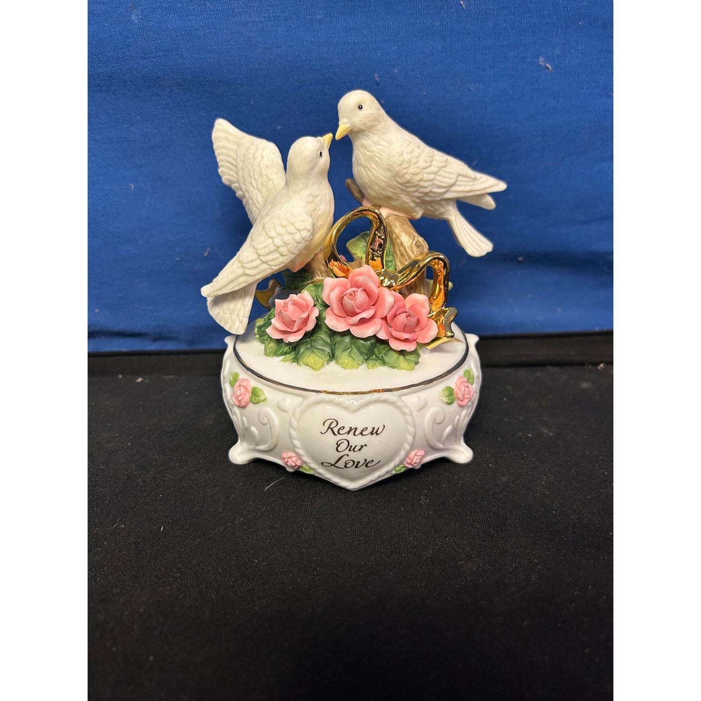 Renew Our Love Doves Porcelain Music Box By The San Francisco Music Box Company