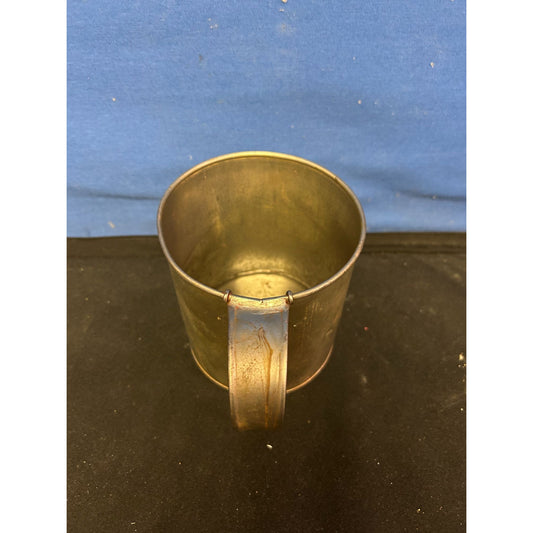 Vintage Brass Camping Mug With Handle