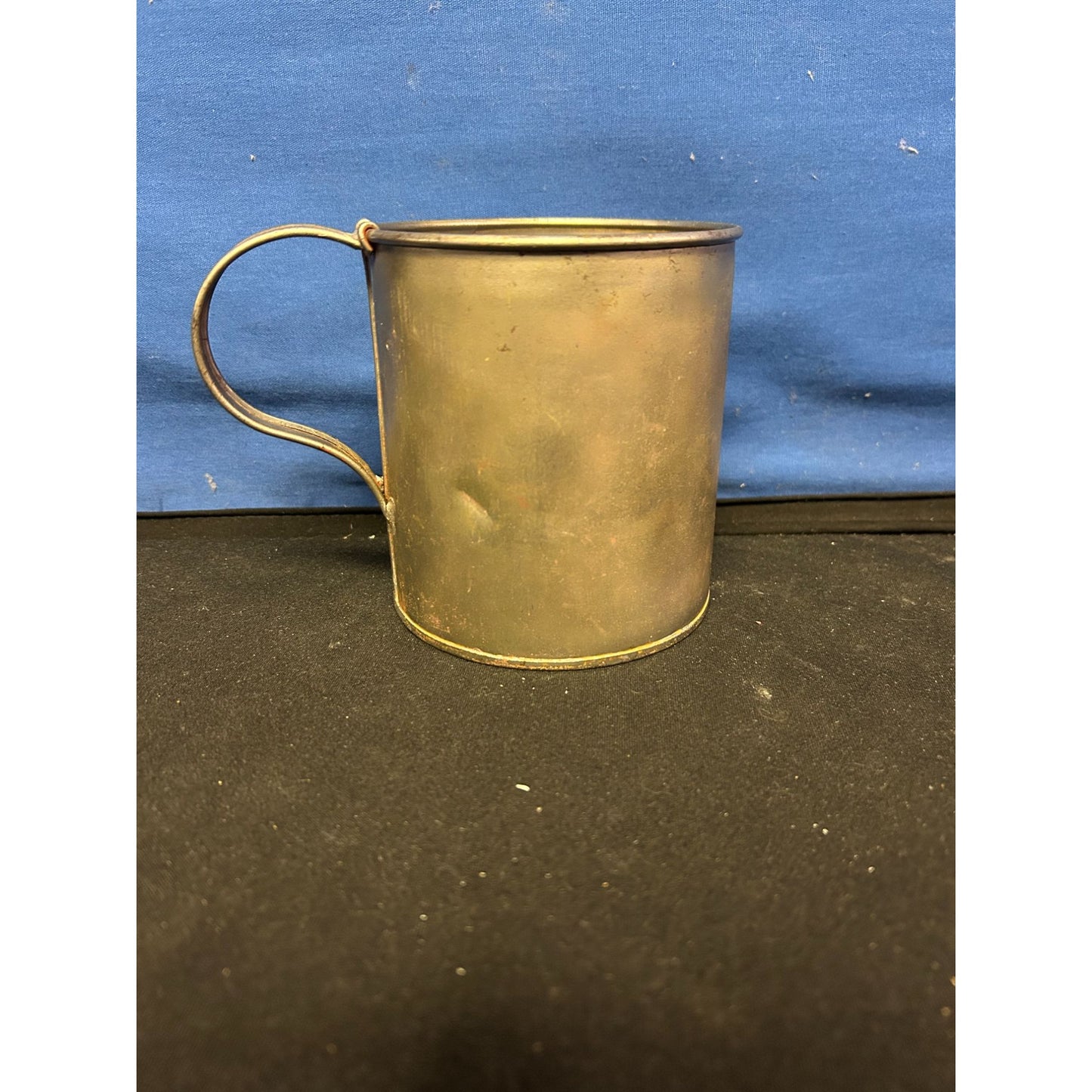 Vintage Brass Camping Mug With Handle