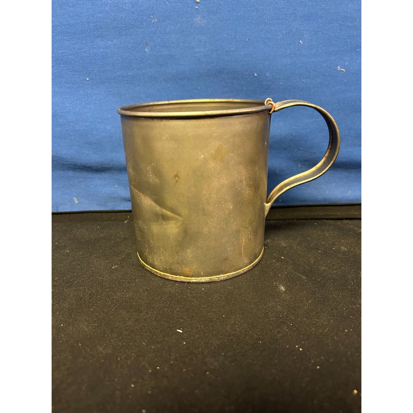 Vintage Brass Camping Mug With Handle