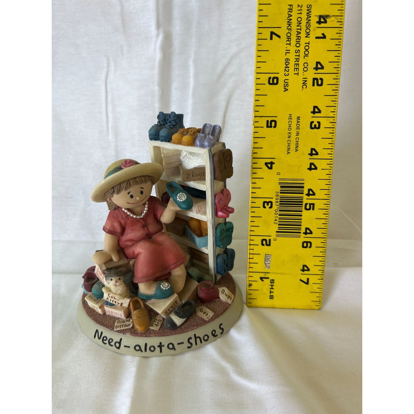 Vintage Holly Zingle Berry "Need-Alota-Shoes" Figurine By Enesco