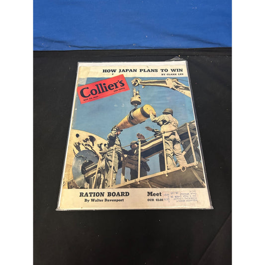 Vintage 1943 Colliers Magazine How Japan Plans To Win WWII Ration Board Walter Davenport