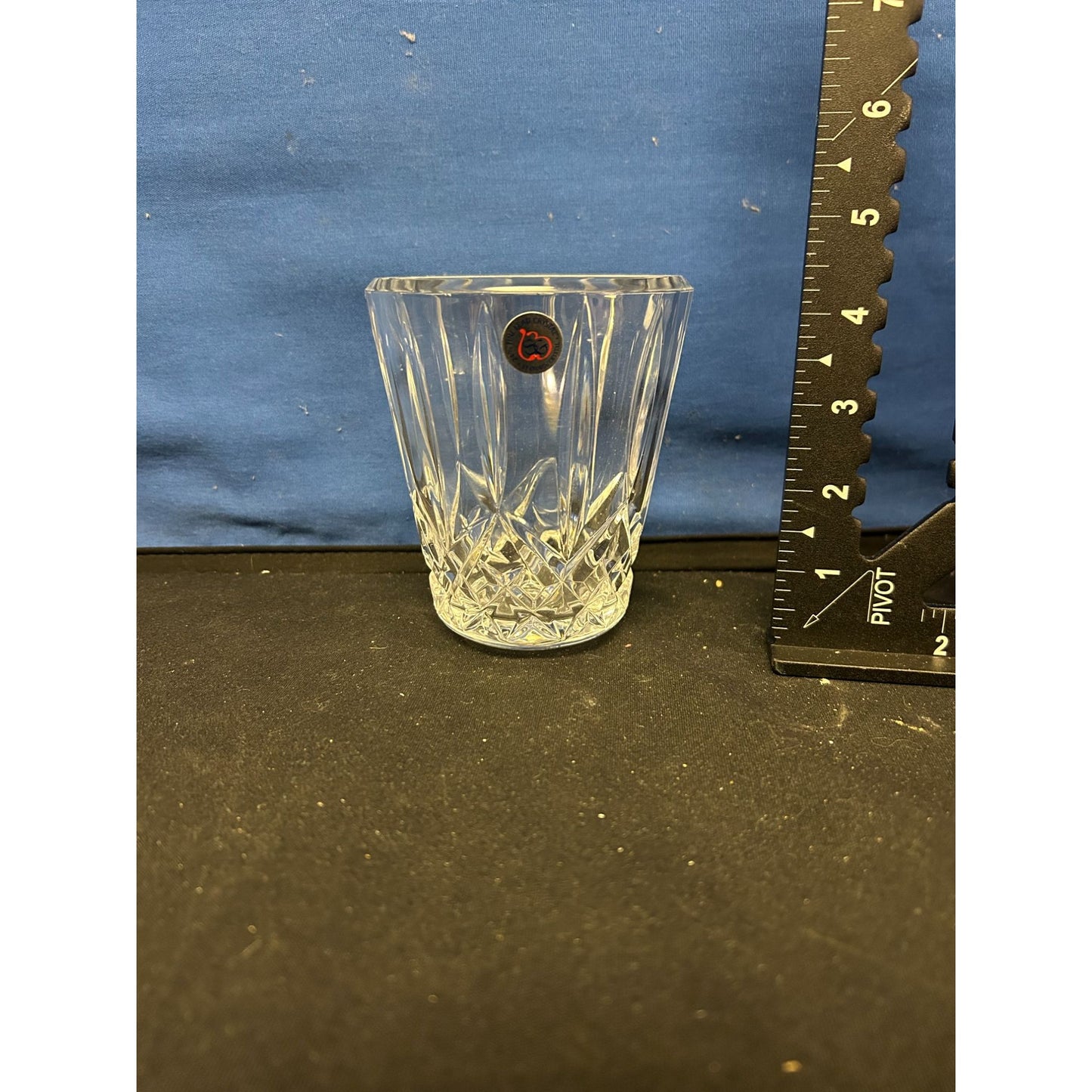 Crystal Vase With Faceted Design