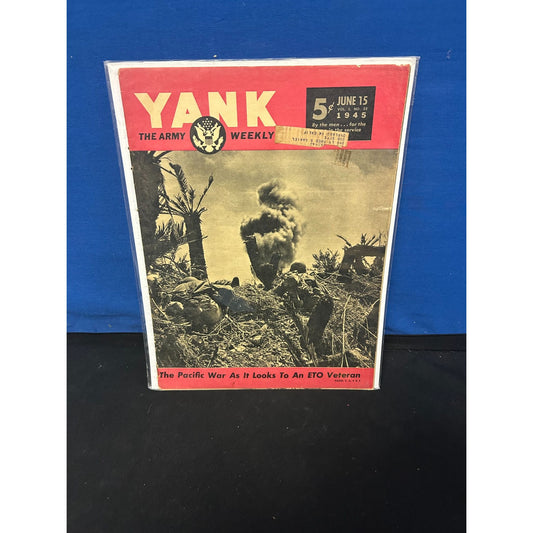 Yank The Army Weekly Magazine June 15 1945 Pacific War ETO Veteran Historical Collectible WWII Era