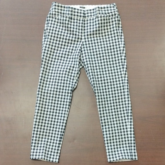 Talbots Black and White Checkered Capris