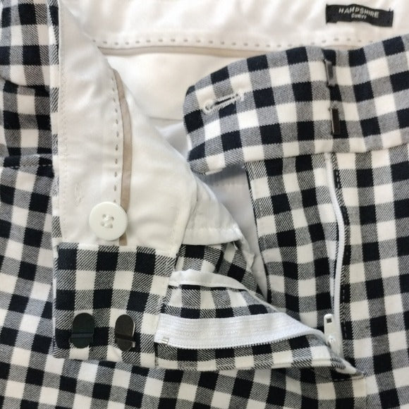Talbots Black and White Checkered Capris