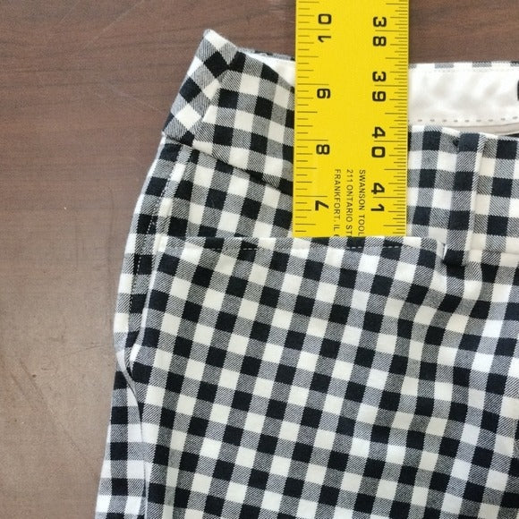 Talbots Black and White Checkered Capris