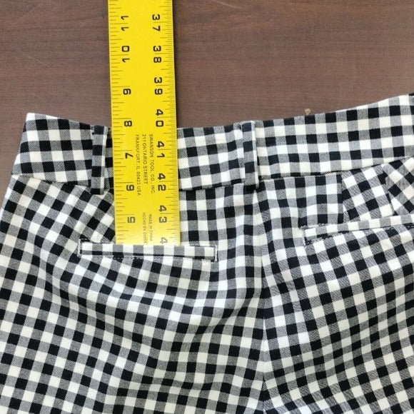Talbots Black and White Checkered Capris