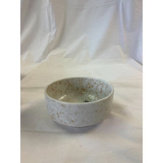 Handcrafted Ceramic Bowl With Speckled Design - 2" Height X 4" Diameter