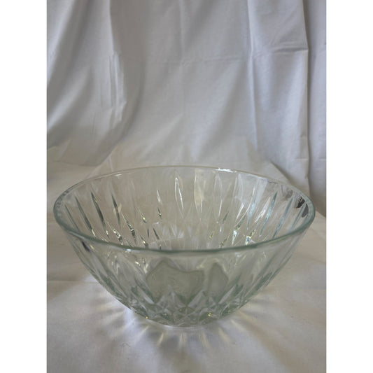 Clear Cut Glass Decorative Bowl