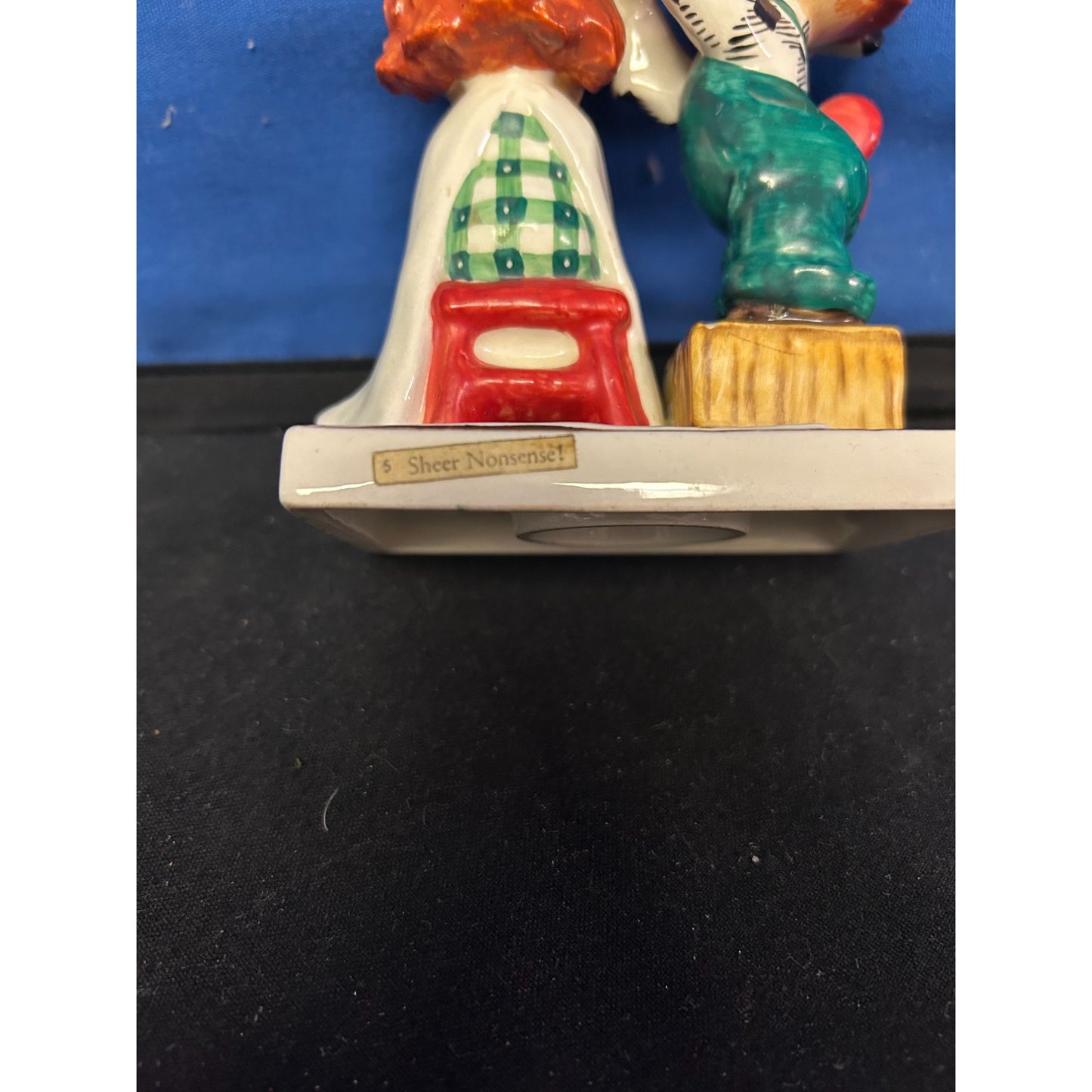 Hummel Goebel "Sheer Nonsense" Figurine Collectible Hand-Painted Red-Haired Kids Barber Scene