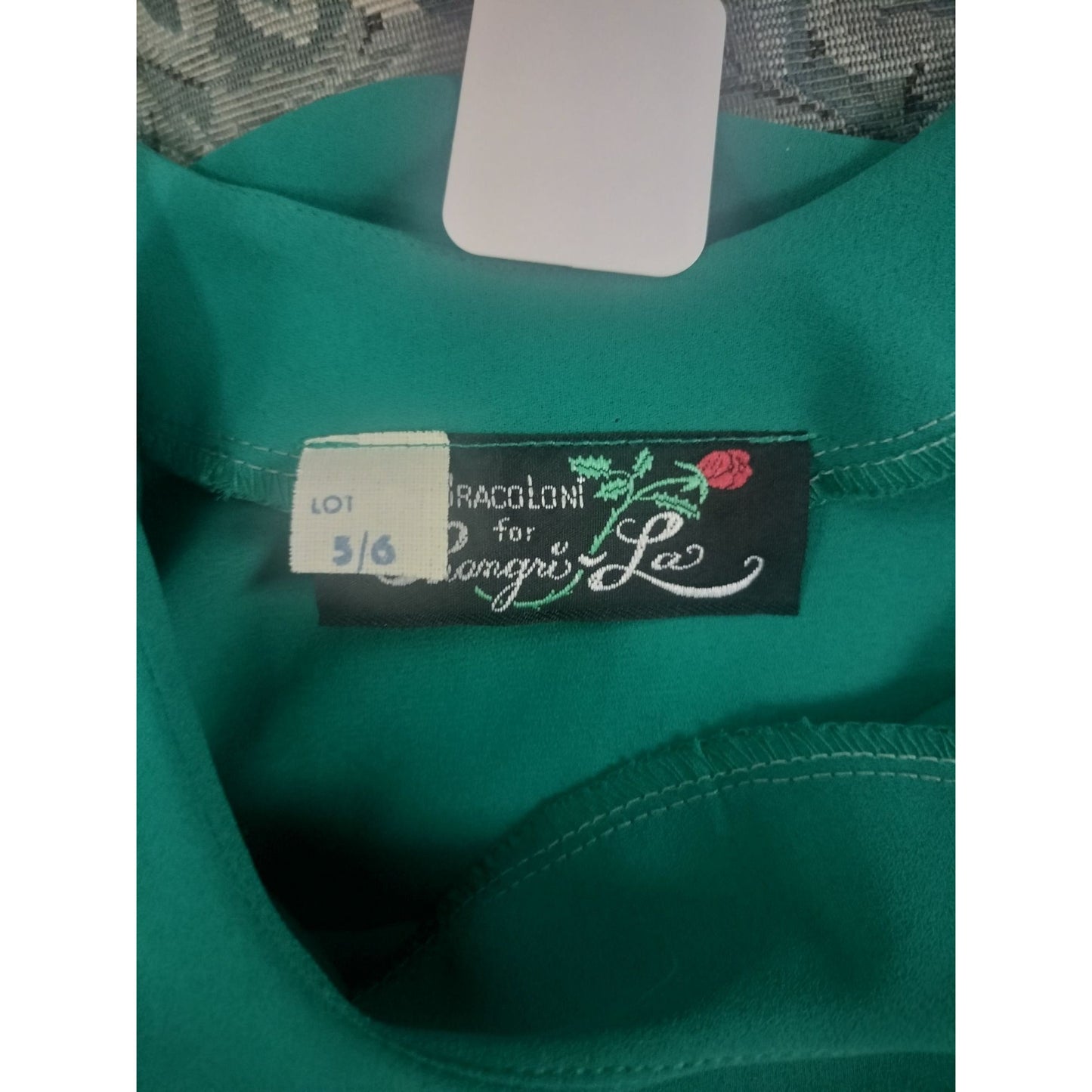 Green Sleeveless Spaghetti Strap Dress With Lace Overlay & Bow Detail By George S.